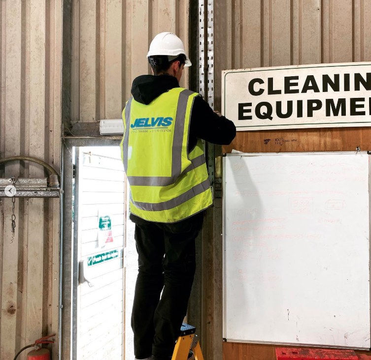 Electrical work on site
