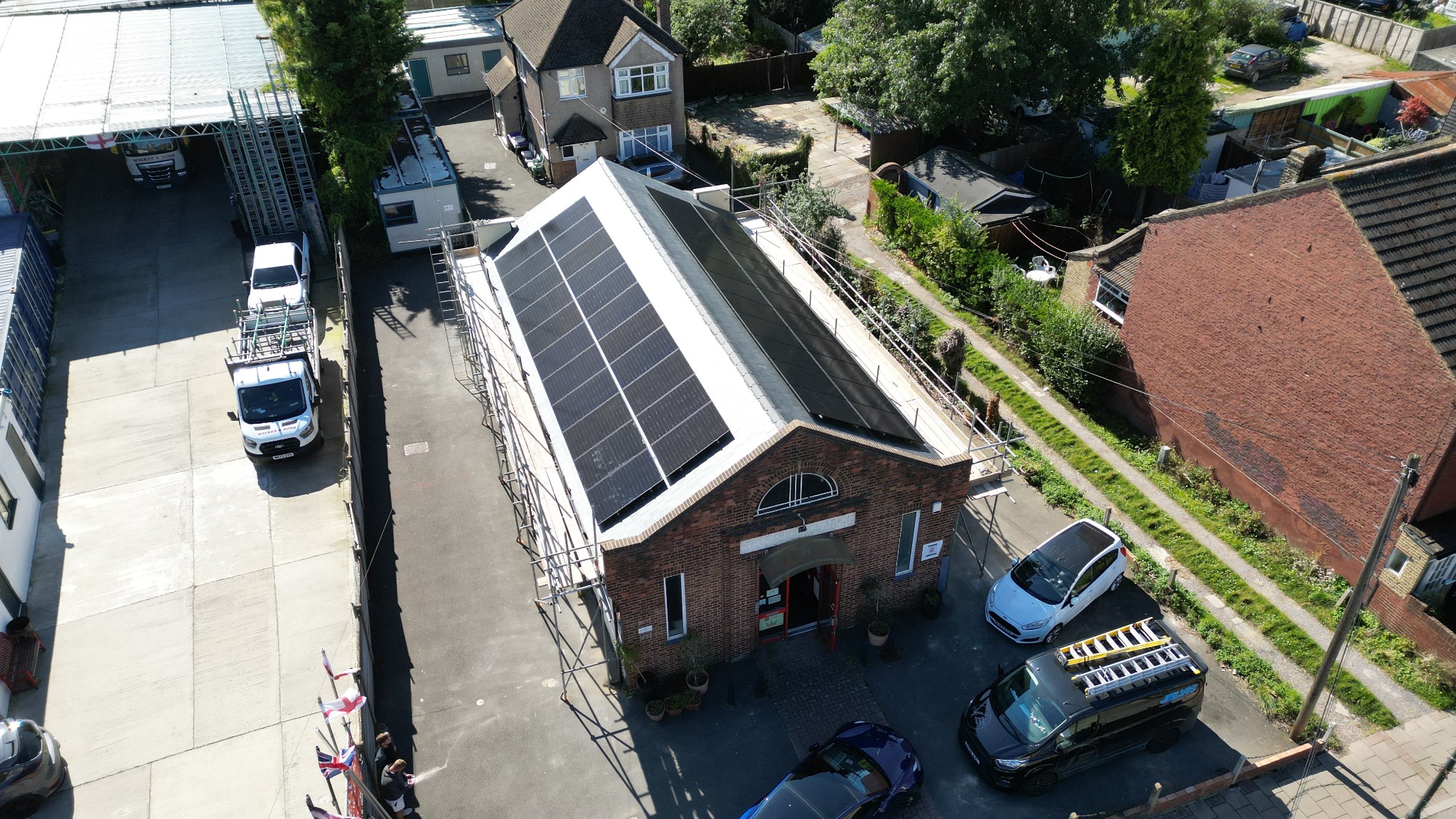 Solar PV panels installed across both roof slopes.